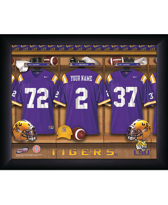 Personalized College Locker Room PrintsLSU