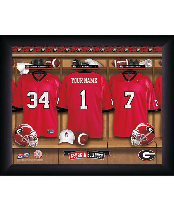 Personalized College Locker Room Printsgeorgia
